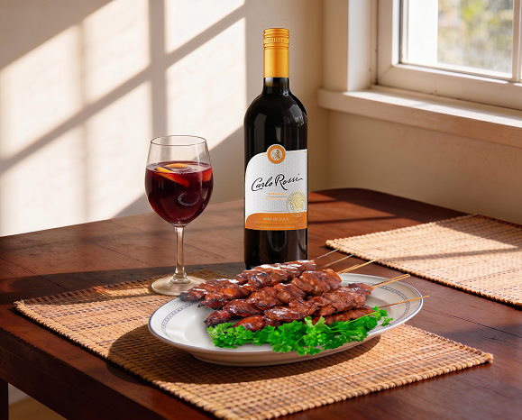 recommended food pairing sangria pork barbecue